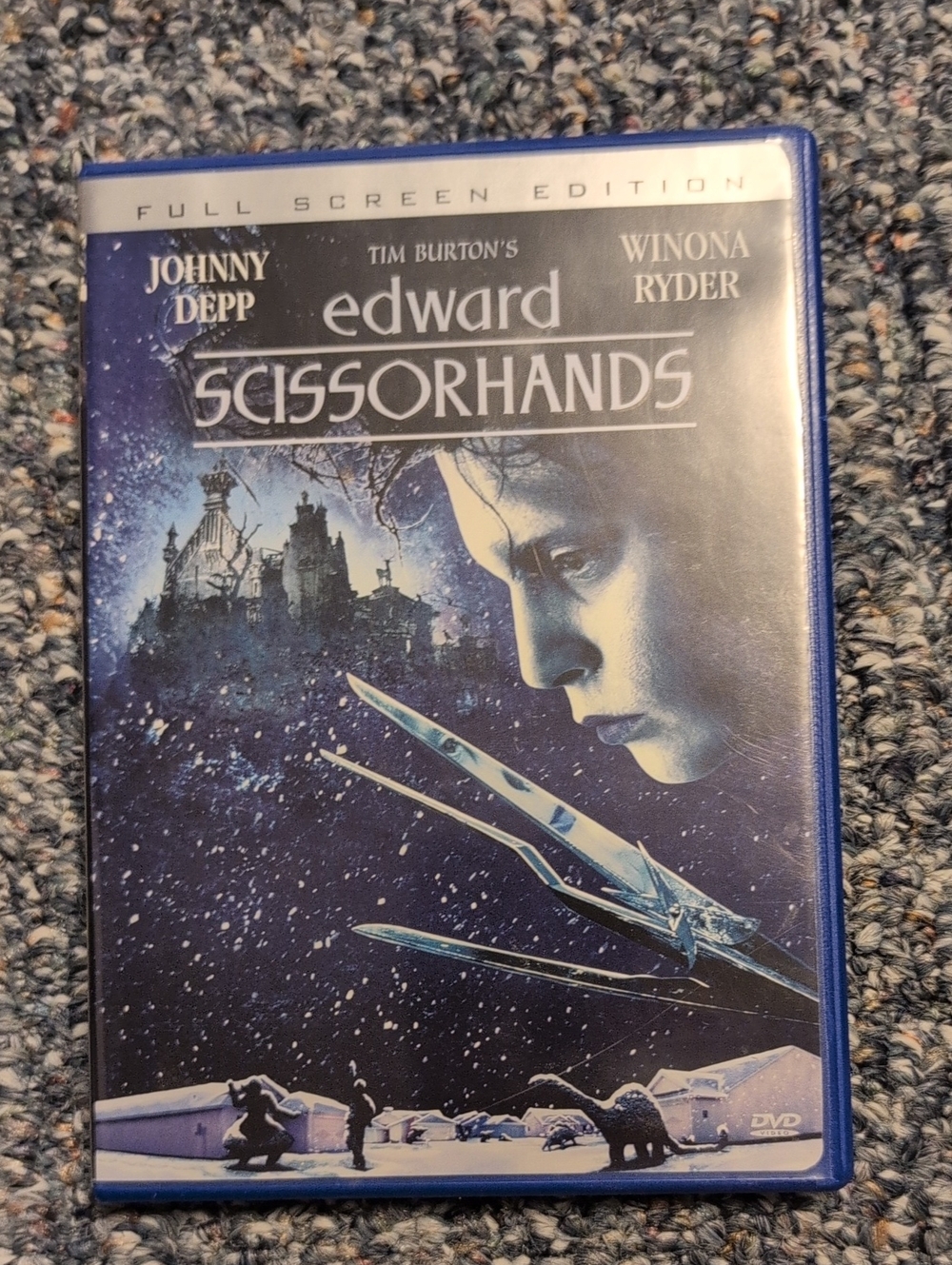 Edward Scissorhands DVD - Blue Case